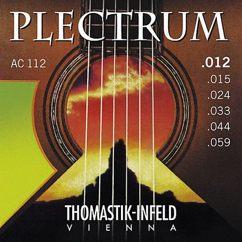 Thomastik Infeld AC112 Plectrum Series Medium Light 6-String Acoustic Guitar Set