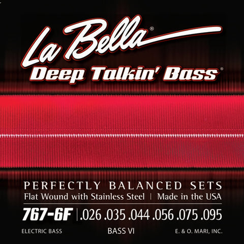 La Bella 767-6F Flat Wound 6-String Bass Strings