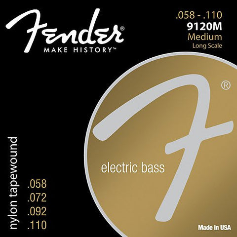 Fender 9120 Nylon Tapewound Medium Electric Bass Strings