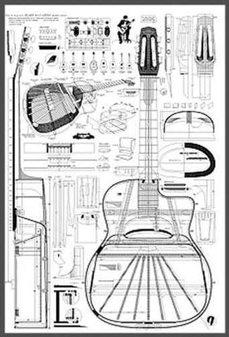 Selmer-Maccaferri Guitar Plan - Concert Model