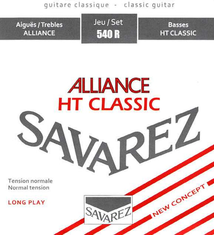 Savarez 540R Alliance Classical Guitar Strings, Normal Tension