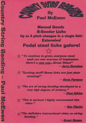 DVD - Country String Bending - Manual Bends and B-Bender Licks