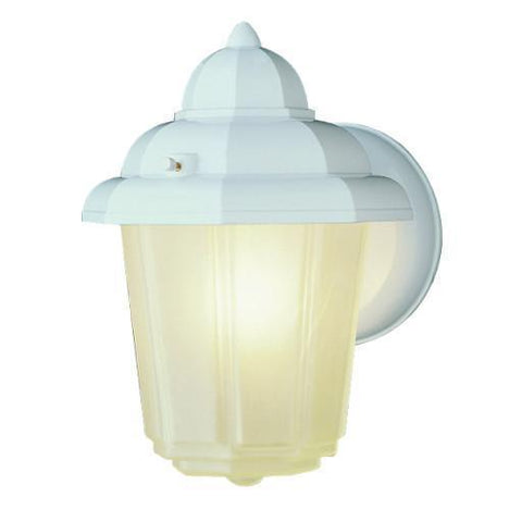 1 Light Outdoor Wall Lantern White