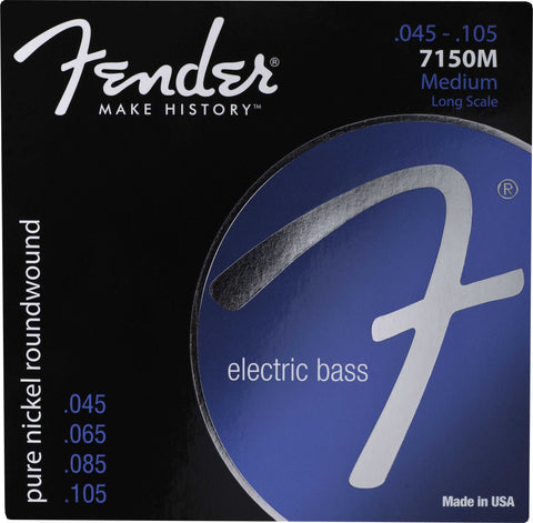 Fender 7150M Original Long Scale Pure Nickel Medium Electric Bass Strings