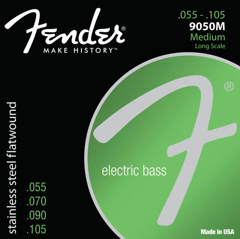 Fender 9050M Stainless Steel Flatwound Medium Electric Bass Strings