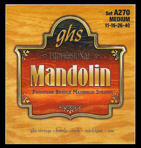 GHS A270 Phosphor Bronze Medium Gauge Mandolin Strings