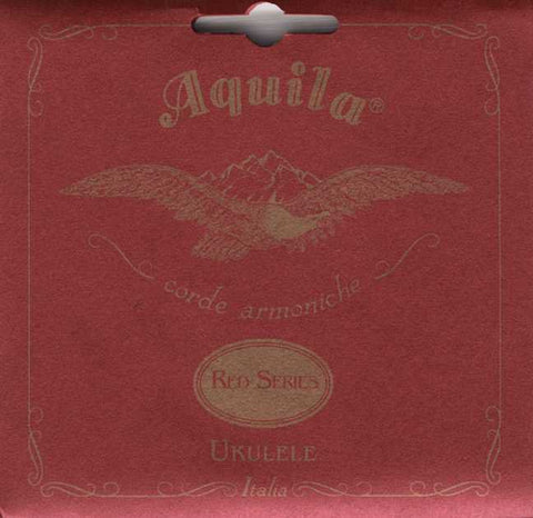 Aquila 84U Soprano Ukulele String Set, Red Series (Red Wound Low G)