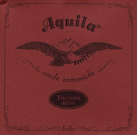 Aquila 91U Bass Ukulele String Set, Thunder Reds