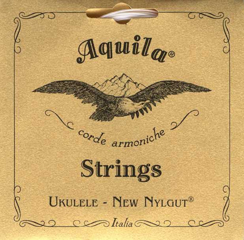 Aquila 23U Baritone Ukulele String Set, New Nylgut, No Wound Strings