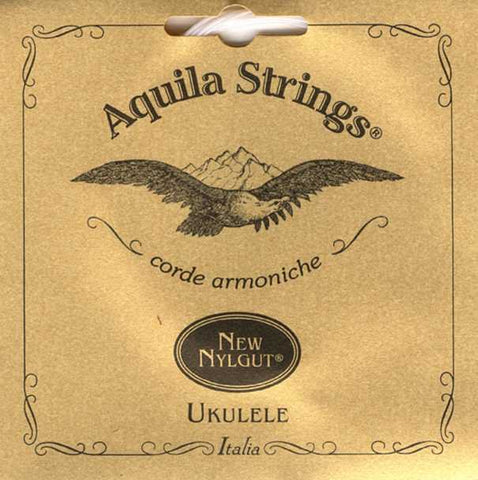 Aquila 10U Tenor Ukulele String Set, New Nylgut, All Plain Strings, Regular Tuning