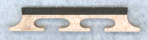 Banjo Bridge, 5-String Ebony Top, 1/2" Tall