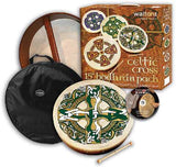 Waltons Gaelic Cross 15" Bodhran Gift Pack