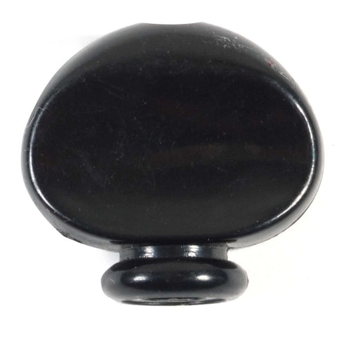 Banjo Tuner Button, Black Plastic, Oval Shape